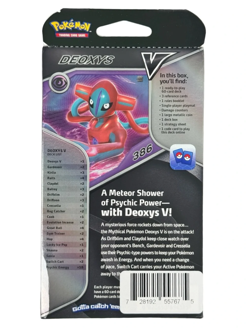 Pokemon TCG Deoxys V Battle Deck 60 Card Ready to Play Sealed New